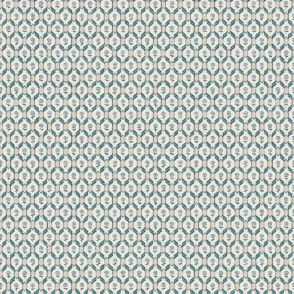 Hugo Misty Blue Small Pattern Wallpaper by Sandberg