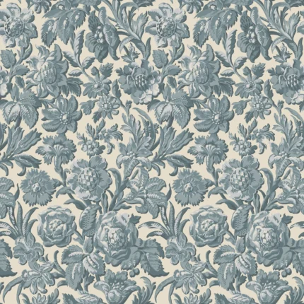 Valentin Misty Blue Floral Wallpaper by Sandberg