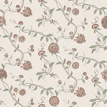Adelaide Terracotta Floral Wallpaper by Sandberg