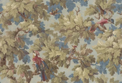 Benjamin Forest Green Botanical Mural by Sandberg
