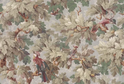 Benjamin Sage Green Botanical Mural by Sandberg