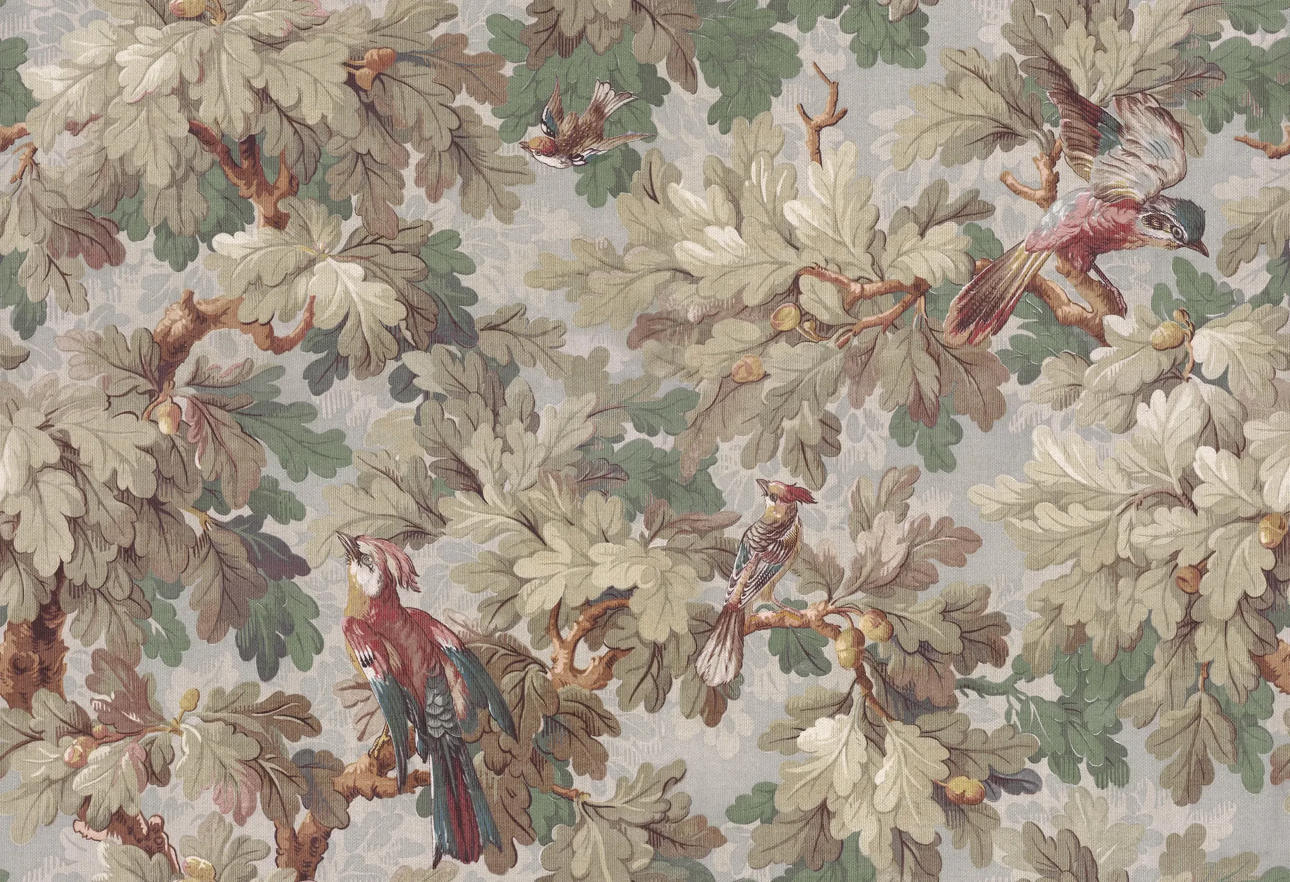 Benjamin Sage Green Botanical Mural by Sandberg