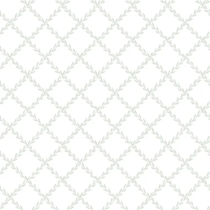 Trellis Garden Green Checkered Wallpaper by Sandberg