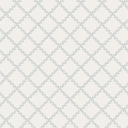 Trellis Misty Blue Checkered Wallpaper by Sandberg