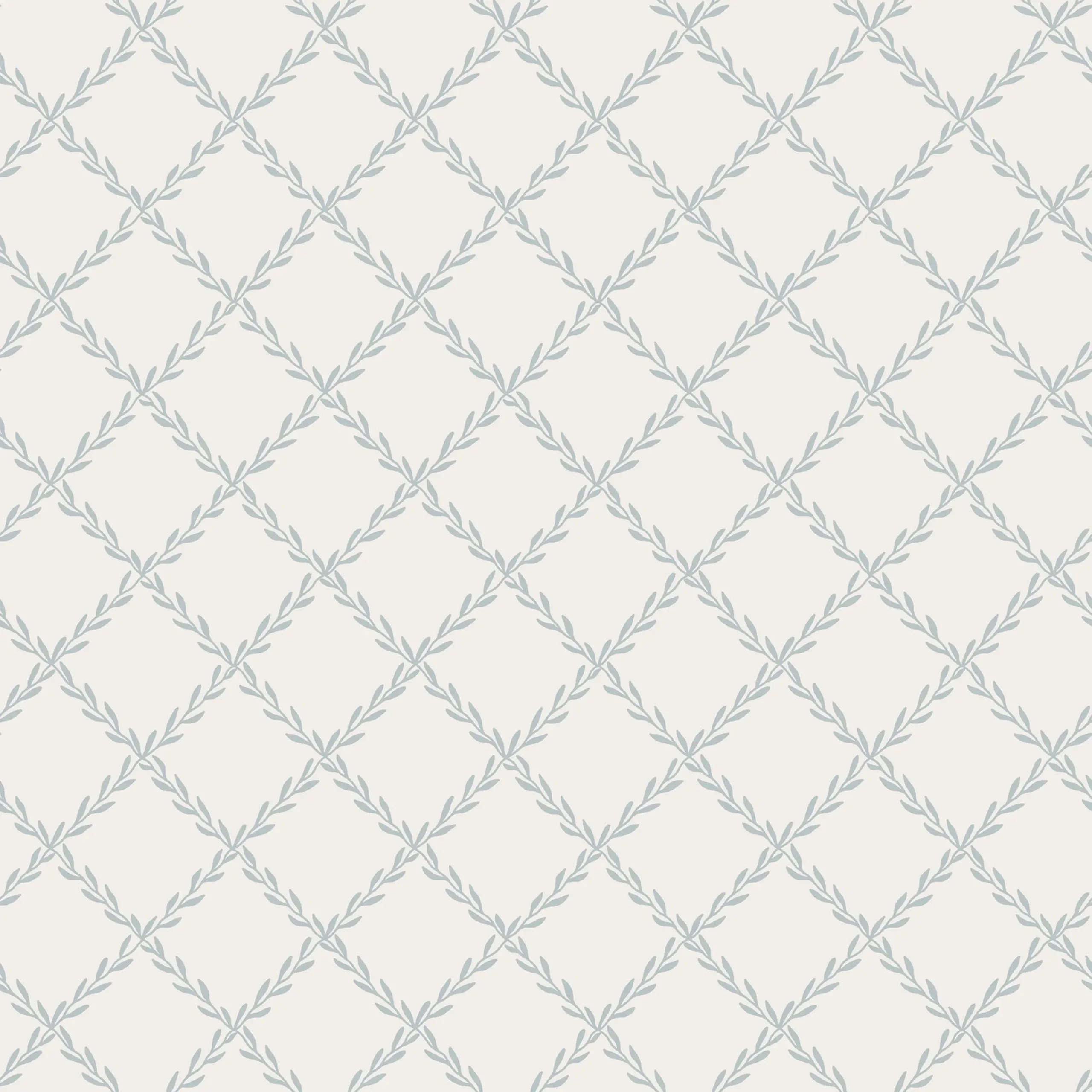 Trellis Misty Blue Checkered Wallpaper by Sandberg