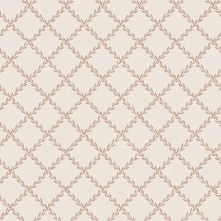 Trellis Terracotta Checkered Wallpaper by Sandberg