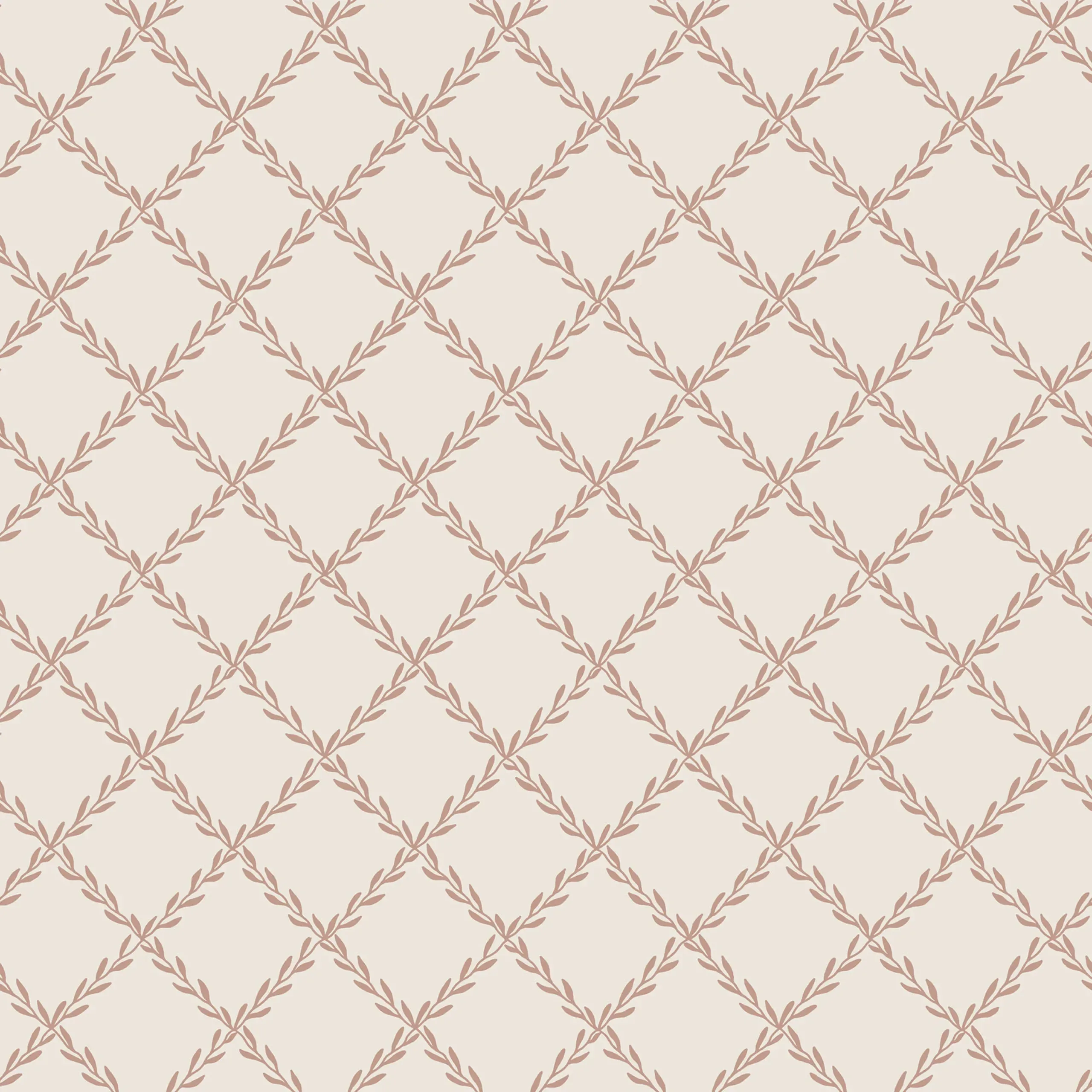Trellis Terracotta Checkered Wallpaper by Sandberg