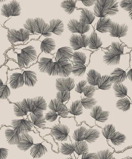 Pine Brown Botanical Wallpaper by Sandberg