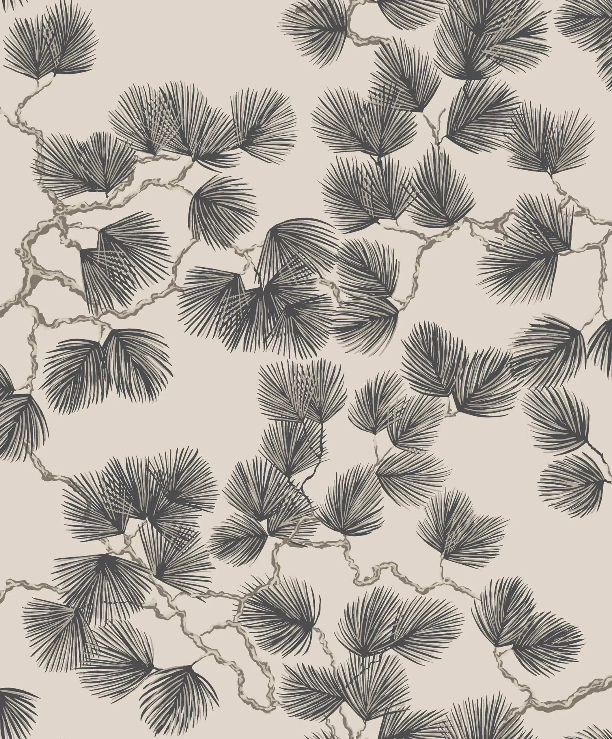 Pine Brown Botanical Wallpaper by Sandberg