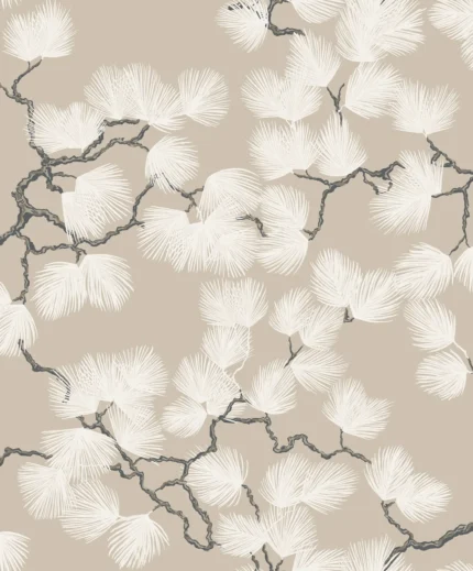 Pine Beige Botanical Wallpaper by Sandberg