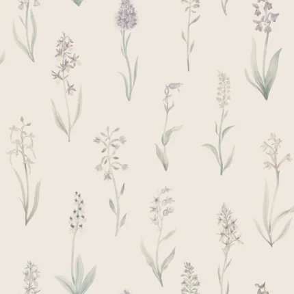 Alma Lilac Floral Wallpaper by Sandberg