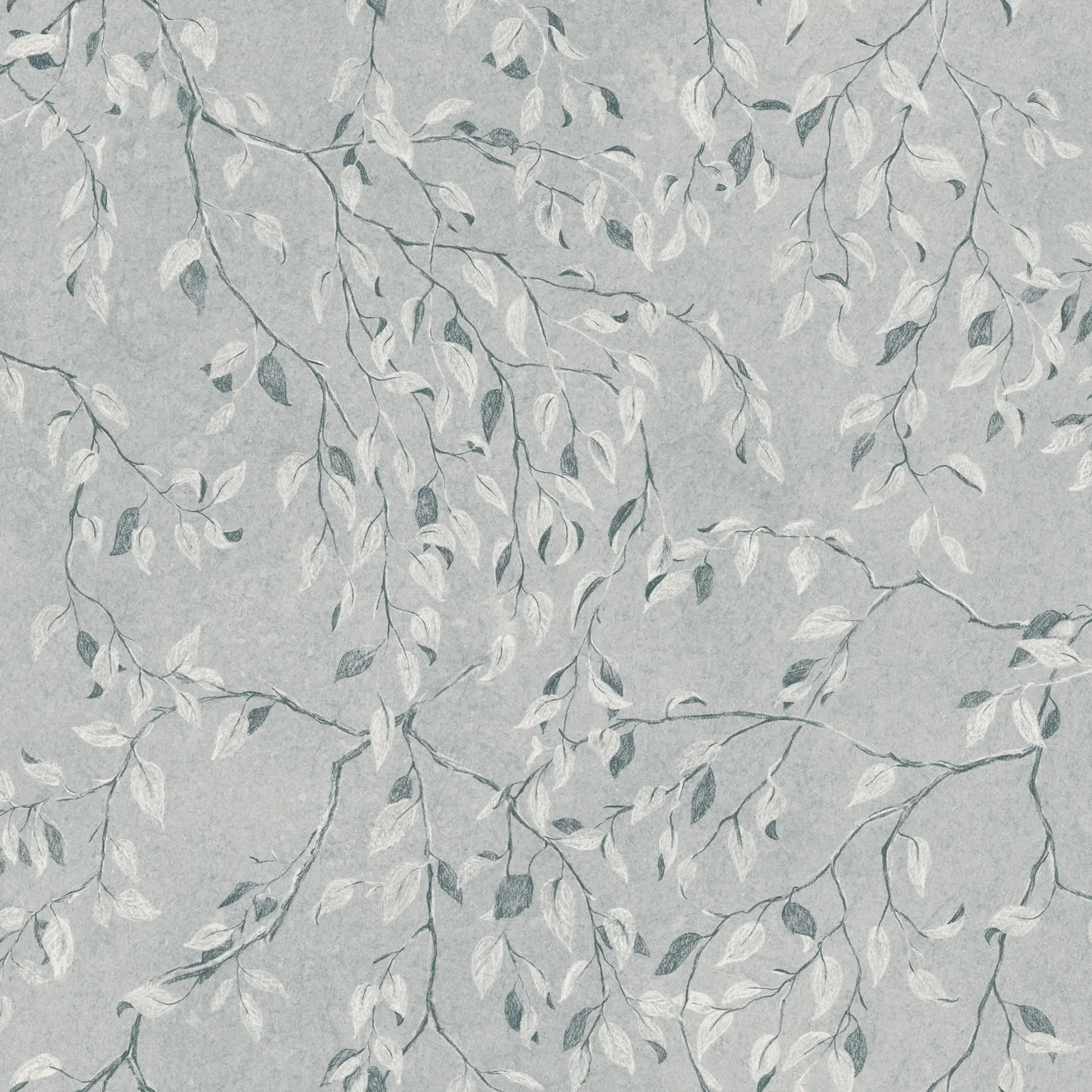 Lise Misty Blue Botanical Wallpaper by Sandberg