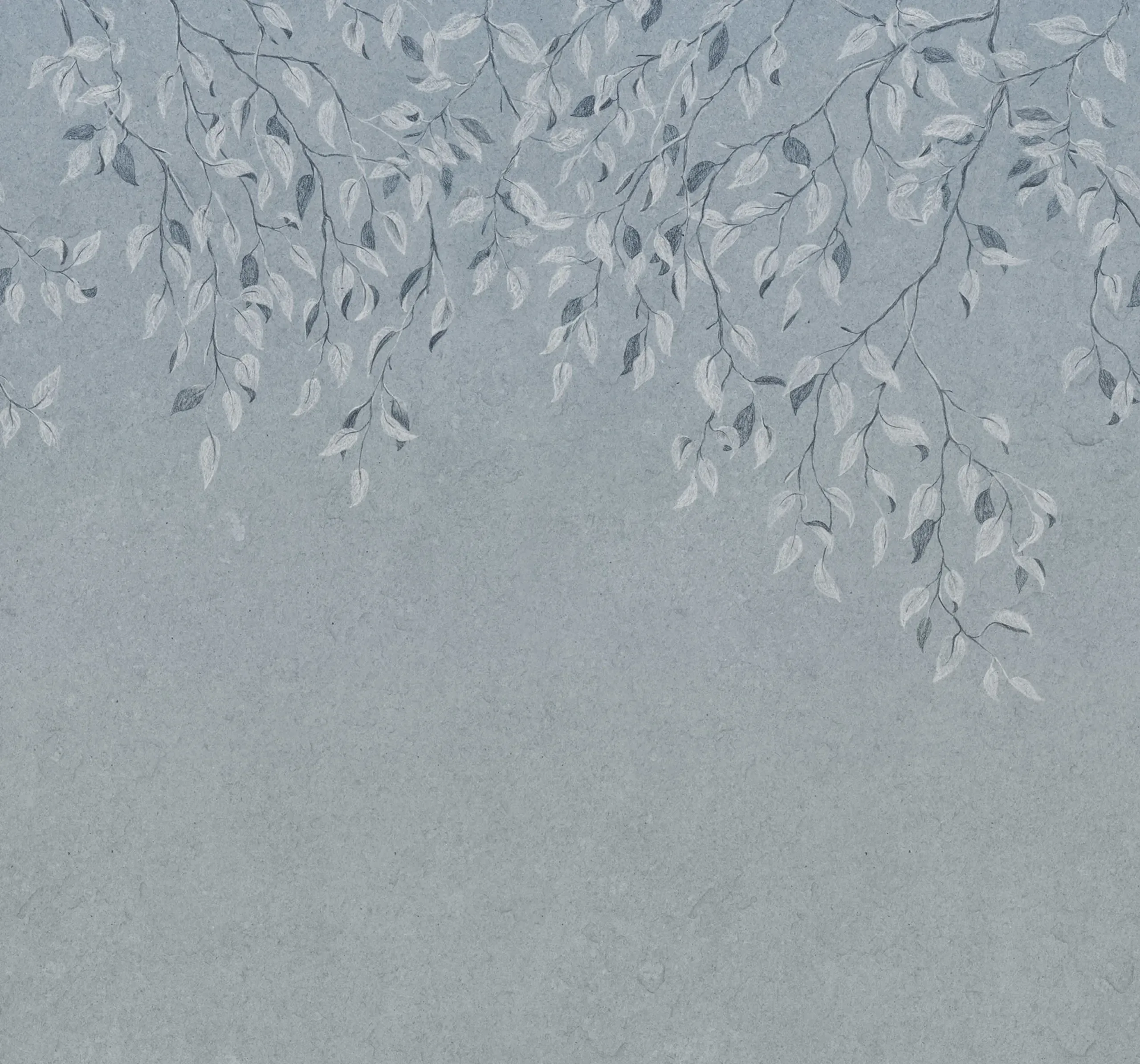 Liselund Misty Blue Botanical Mural by Sandberg