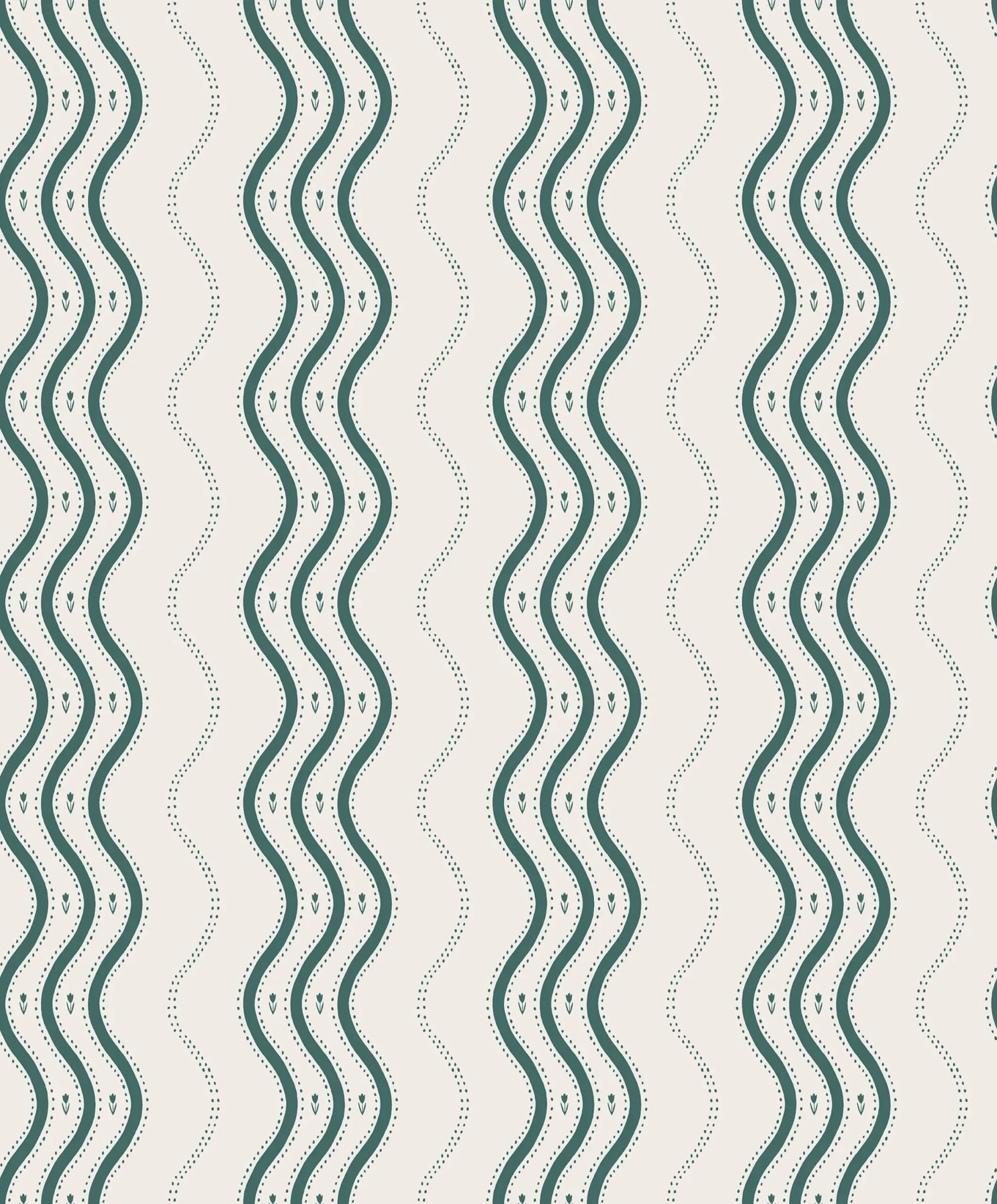 Ben Emerald Stripe Wallpaper by Sandberg