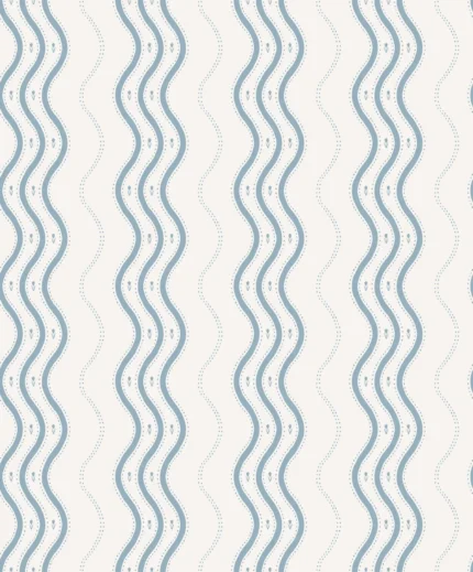 Ben Light Blue Stripe Wallpaper by Sandberg