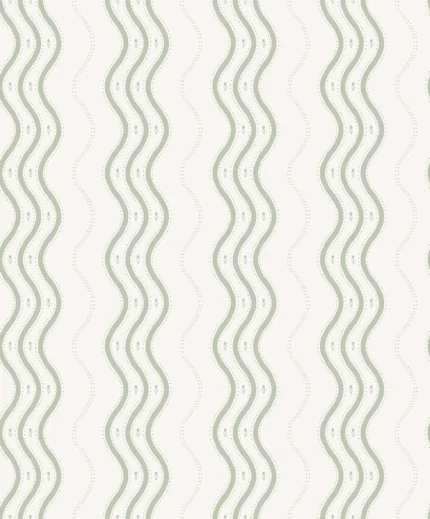 Ben Garden Green Stripe Wallpaper by Sandberg