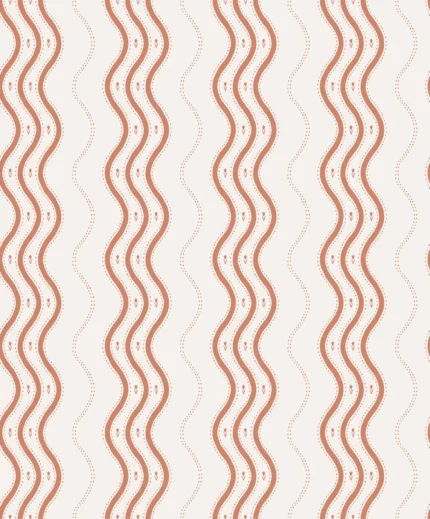 Ben Red Stripe Wallpaper by Sandberg