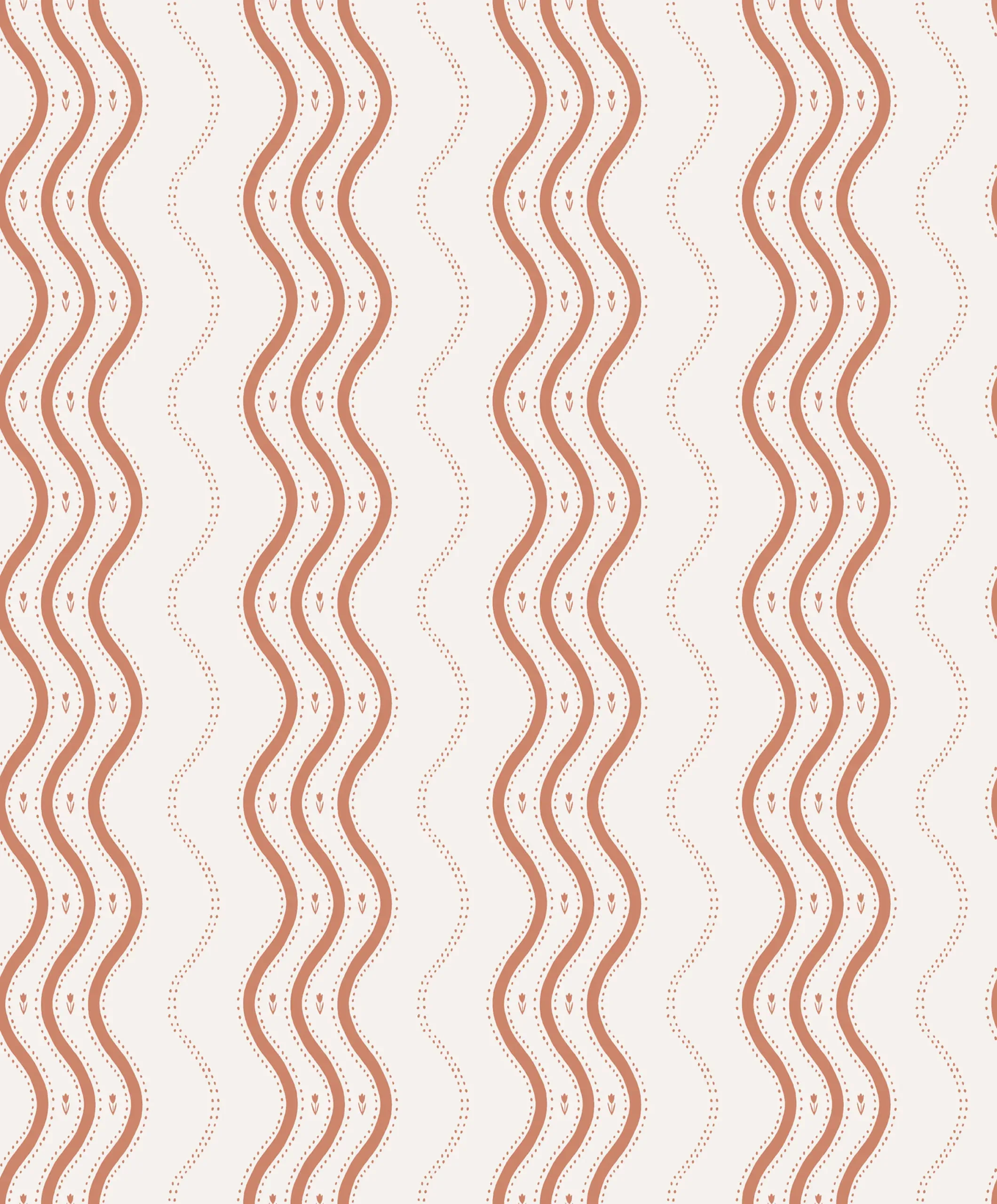 Ben Red Stripe Wallpaper by Sandberg