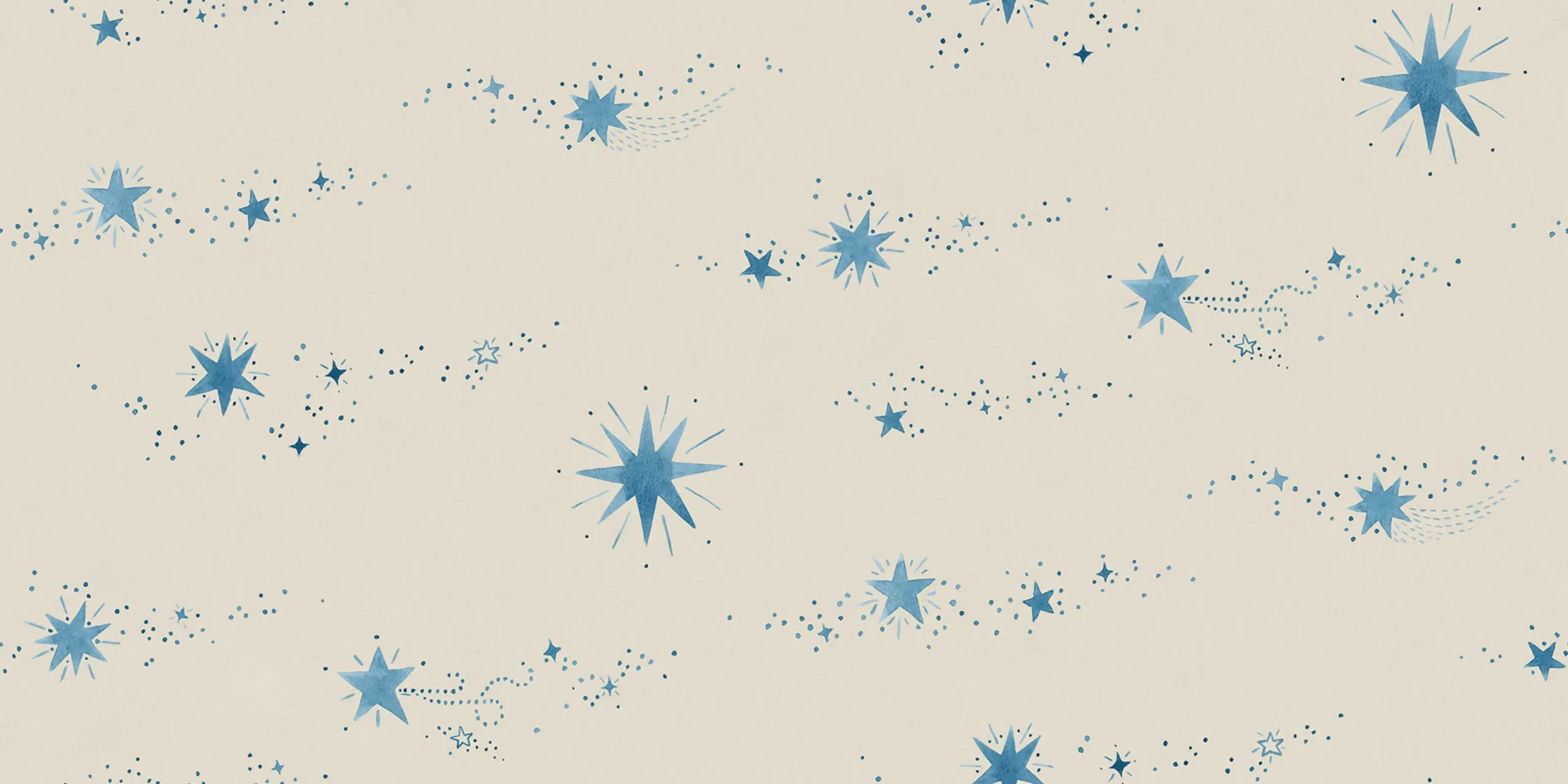 Gillis Blue Small Pattern Mural by Sandberg
