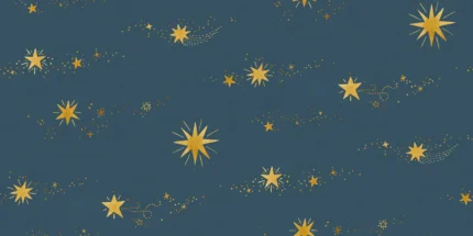 Gillis Midnight Blue Small Pattern Mural by Sandberg