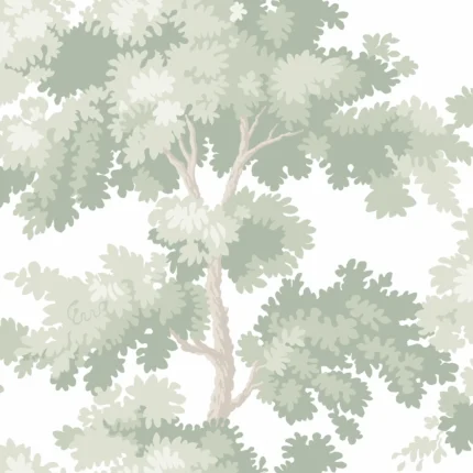 Raphael Light Green Botanical Wallpaper by Sandberg