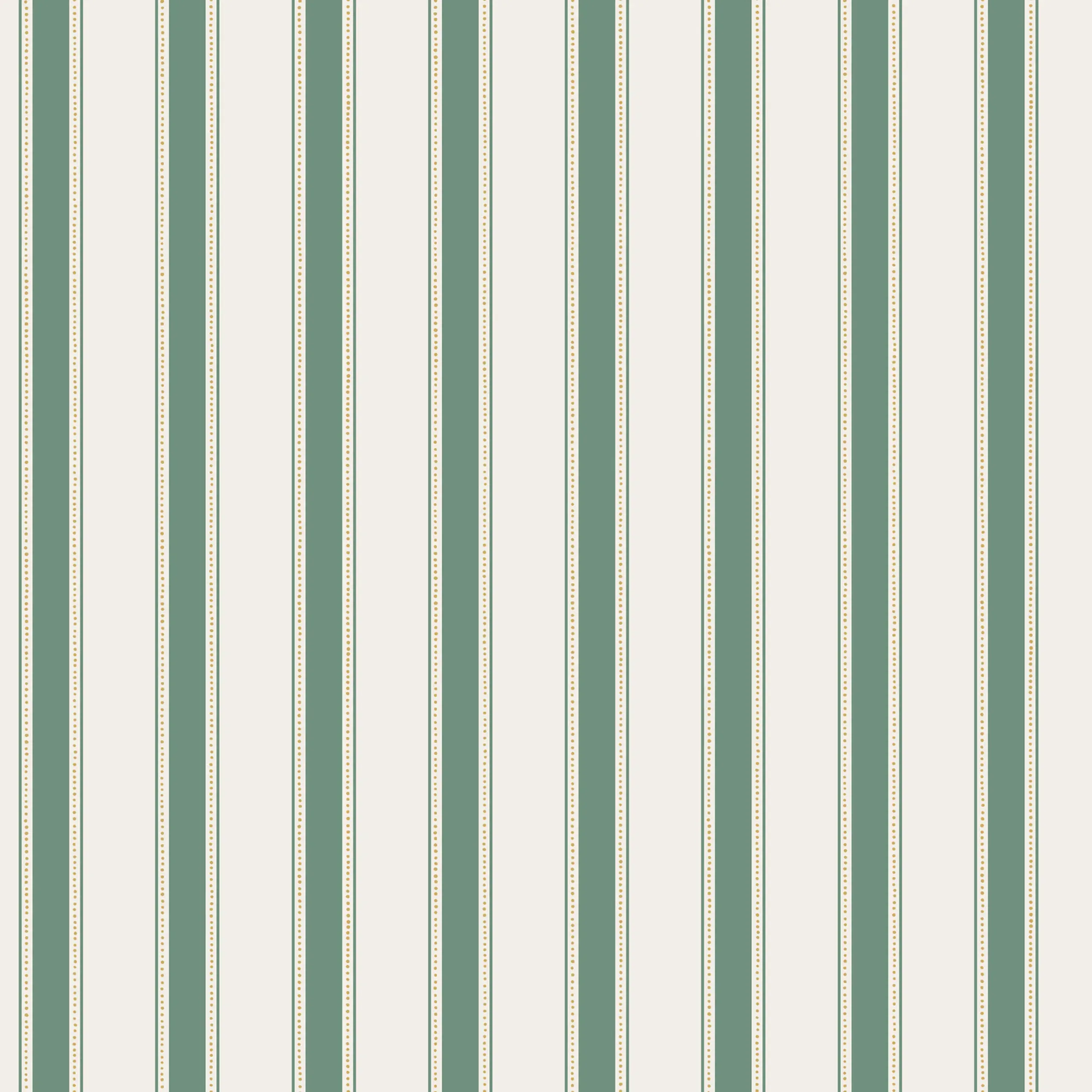 Gustav Green Stripe Wallpaper by Sandberg