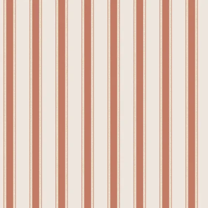 Gustav Red Stripe Wallpaper by Sandberg