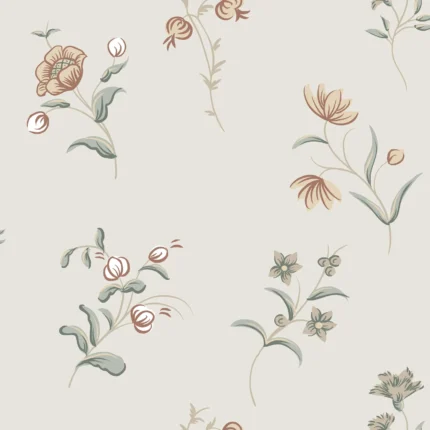 Hanna Sandstone Floral Wallpaper by Sandberg