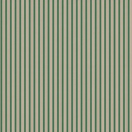 Linn Green Stripe Wallpaper by Sandberg