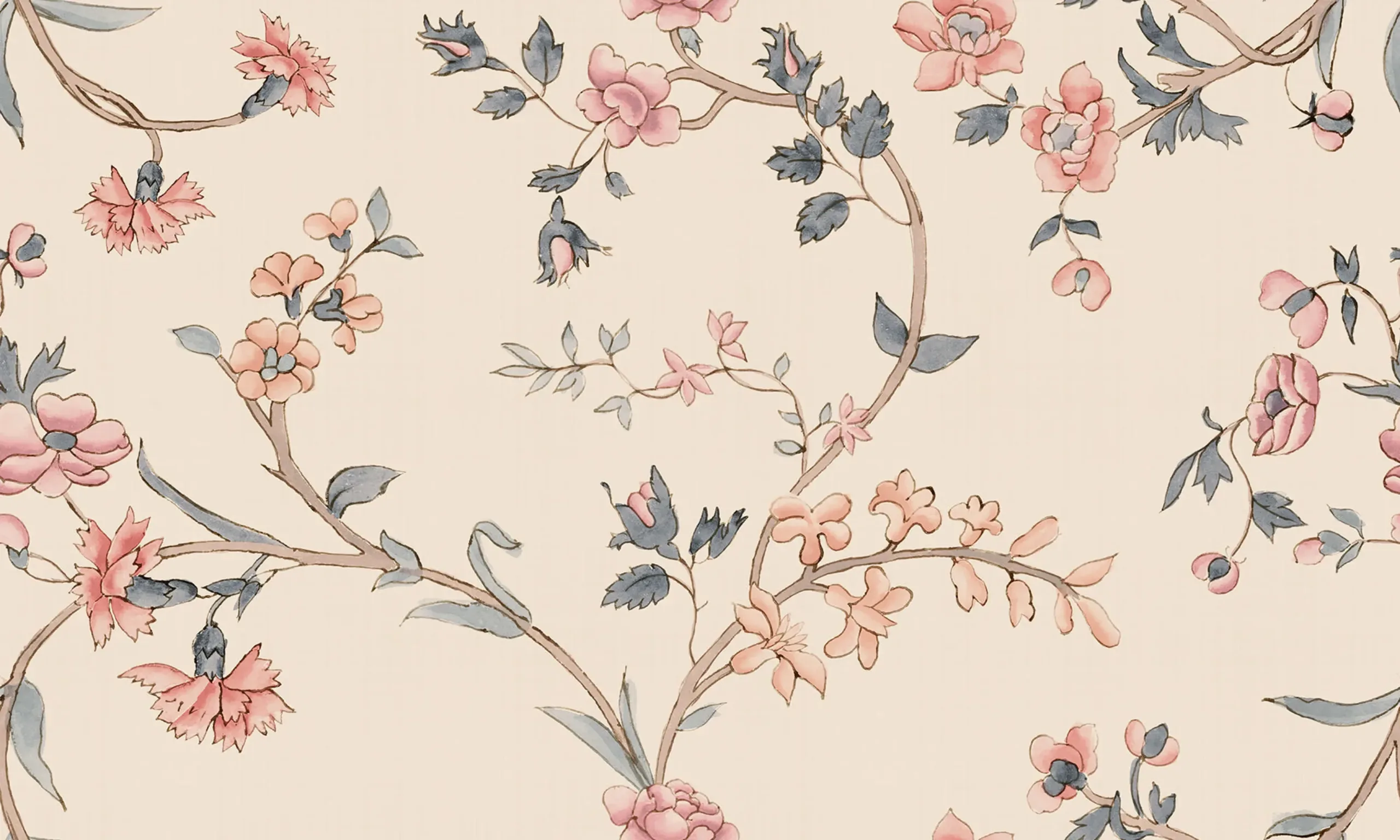 Clara Pastel Floral Mural by Sandberg