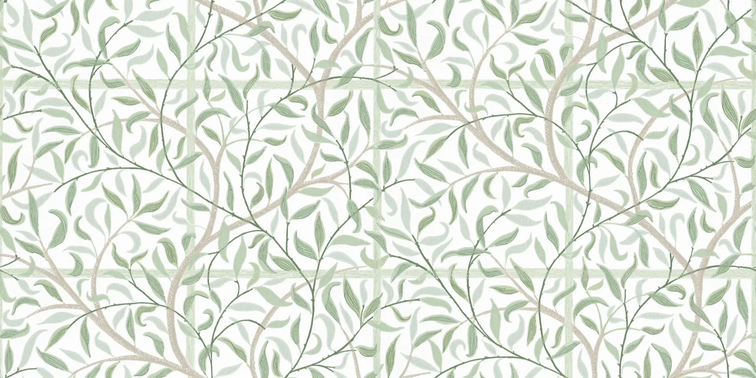 Emmie Spring Green Botanical Mural by Sandberg