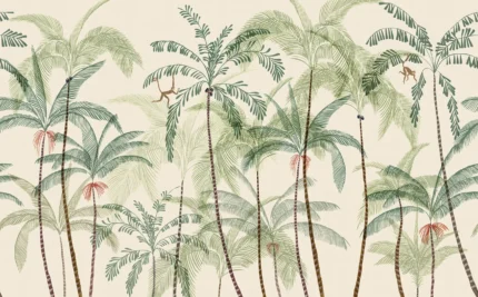 Louie Green Botanical Mural by Sandberg