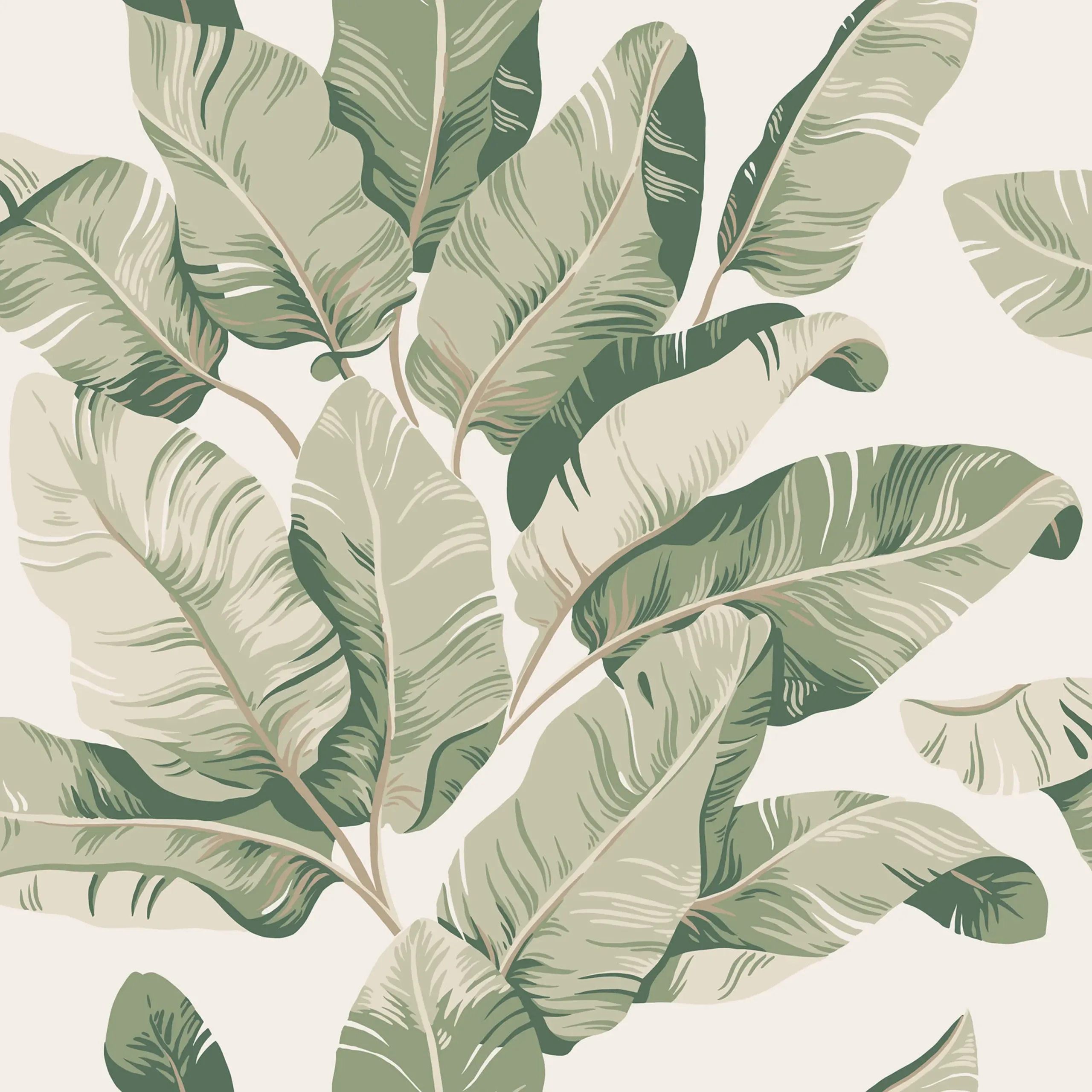 Tom Garden Green Botanical Wallpaper by Sandberg