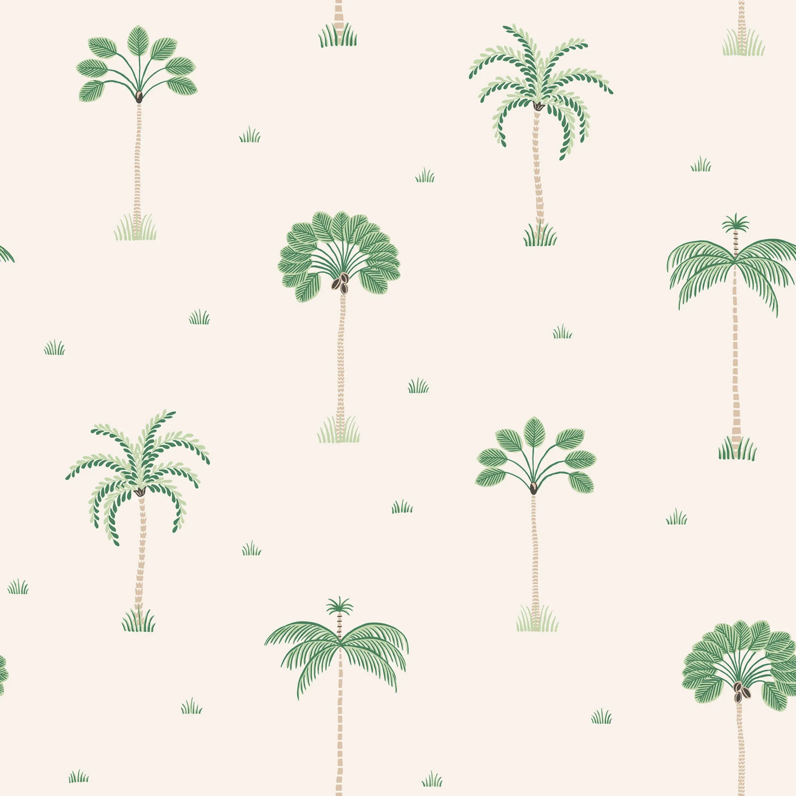Milo Spring Green Botanical Wallpaper by Sandberg