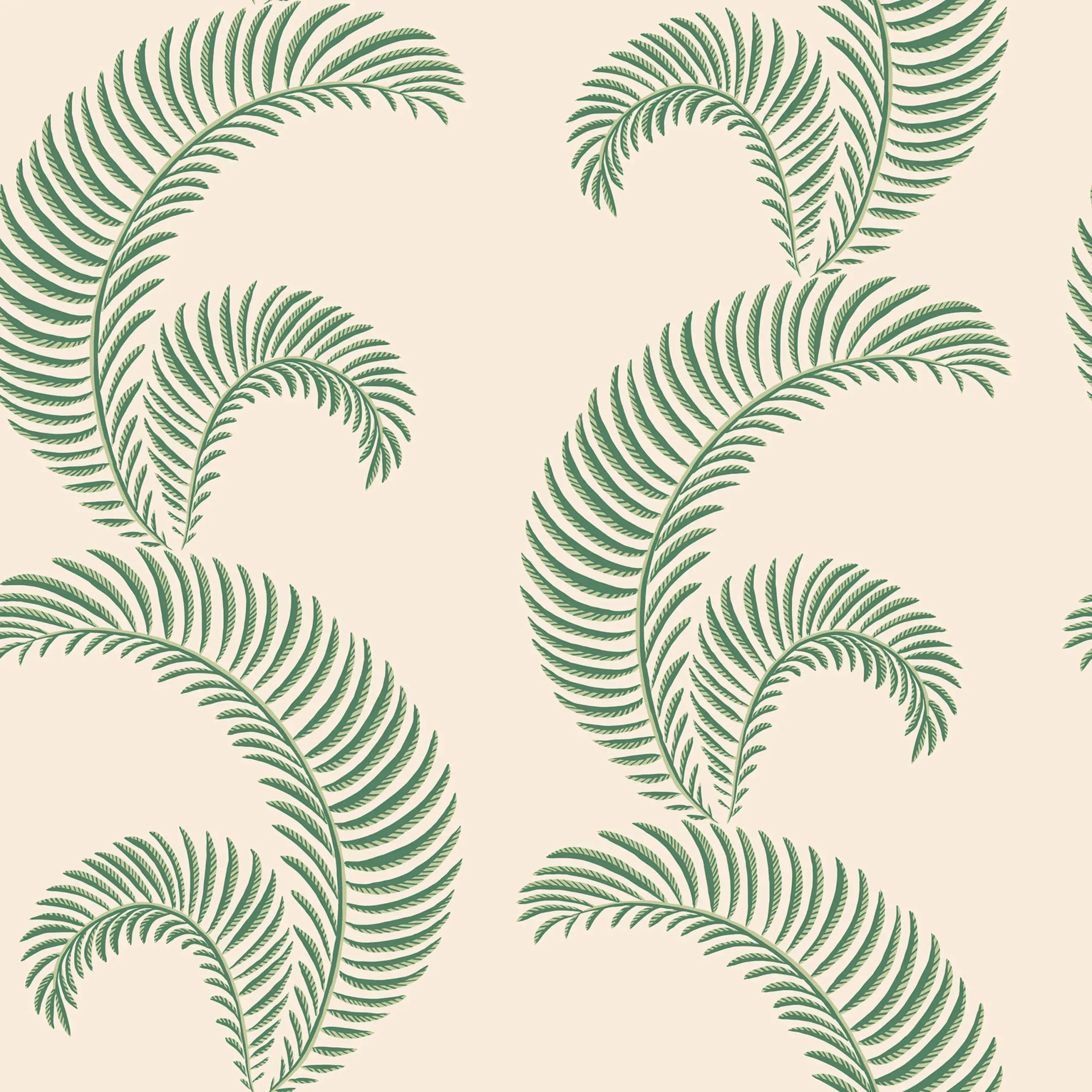 Jasmine Garden Green Botanical Wallpaper by Sandberg