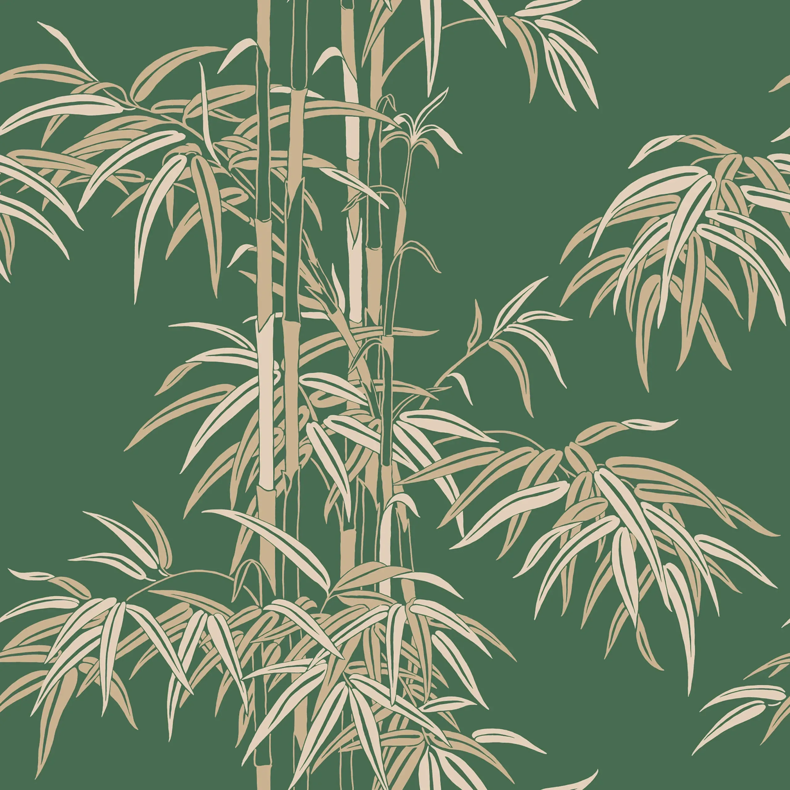 Leon Green Botanical Wallpaper by Sandberg