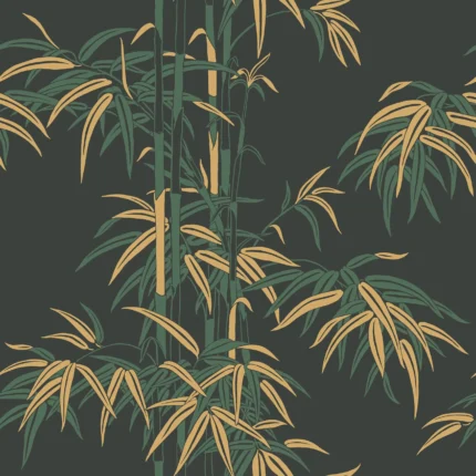 Leon Charcoal Botanical Wallpaper by Sandberg