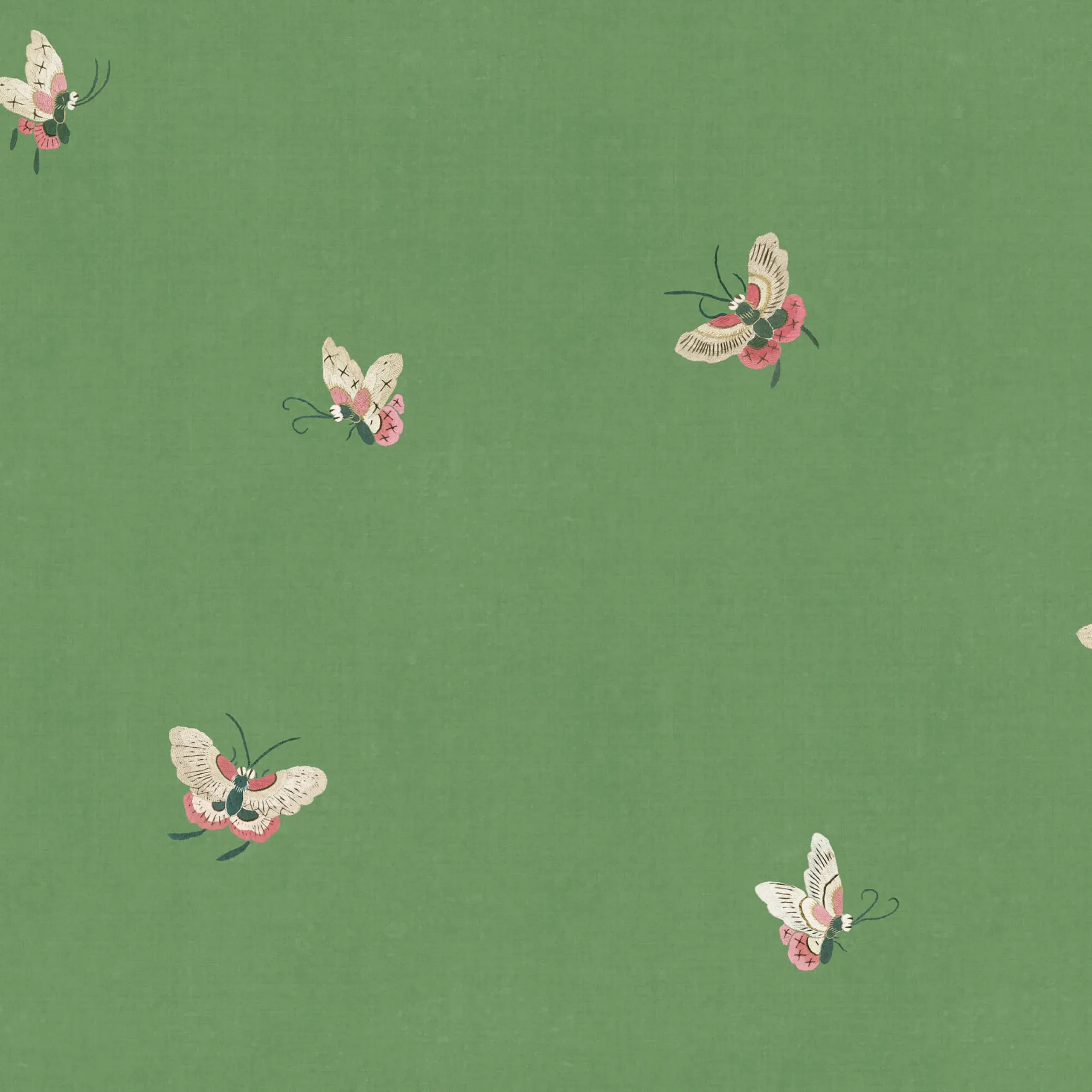 Butterflies Green Playful Wallpaper by Sandberg