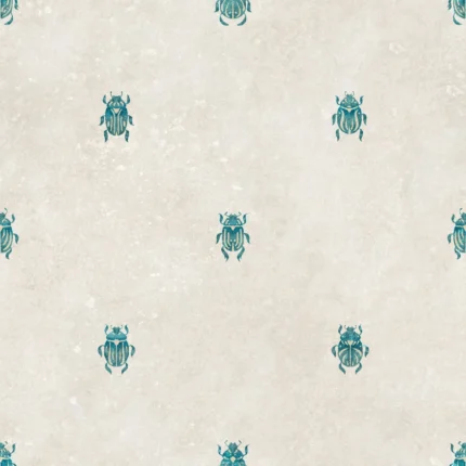 Audrey Blue Small Pattern Wallpaper by Sandberg