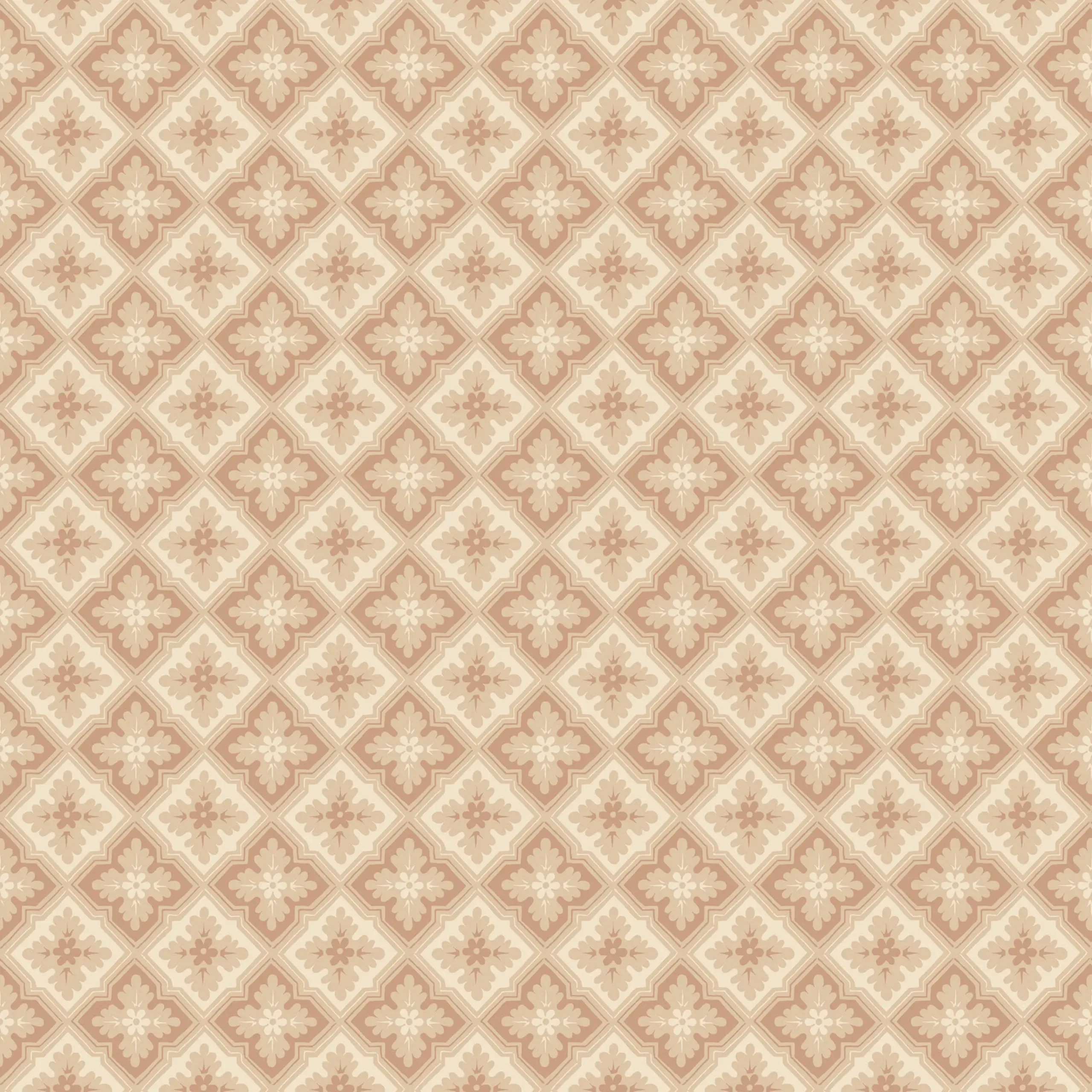 Edvin Terracotta Small Pattern Wallpaper by Sandberg