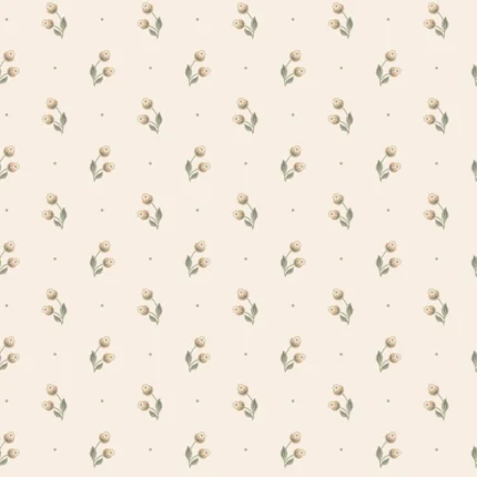 Siv Oat Floral Wallpaper by Sandberg