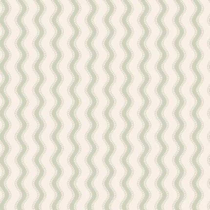 Erik Spring Green Stripe Wallpaper by Sandberg