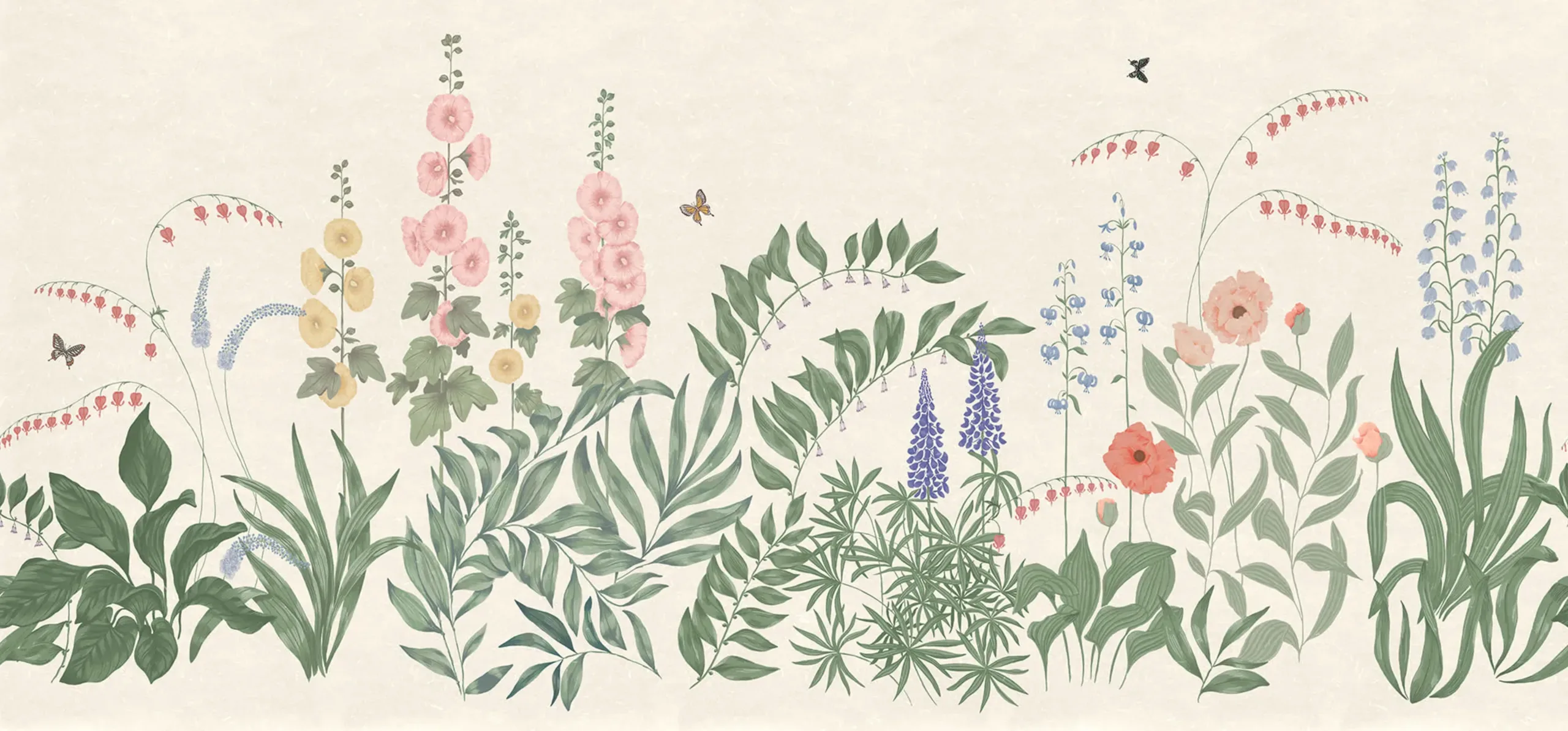 Aino Colorful Garden Mural by Sandberg