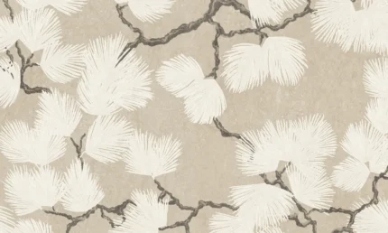 Pine Beige Botanical Mural by Sandberg