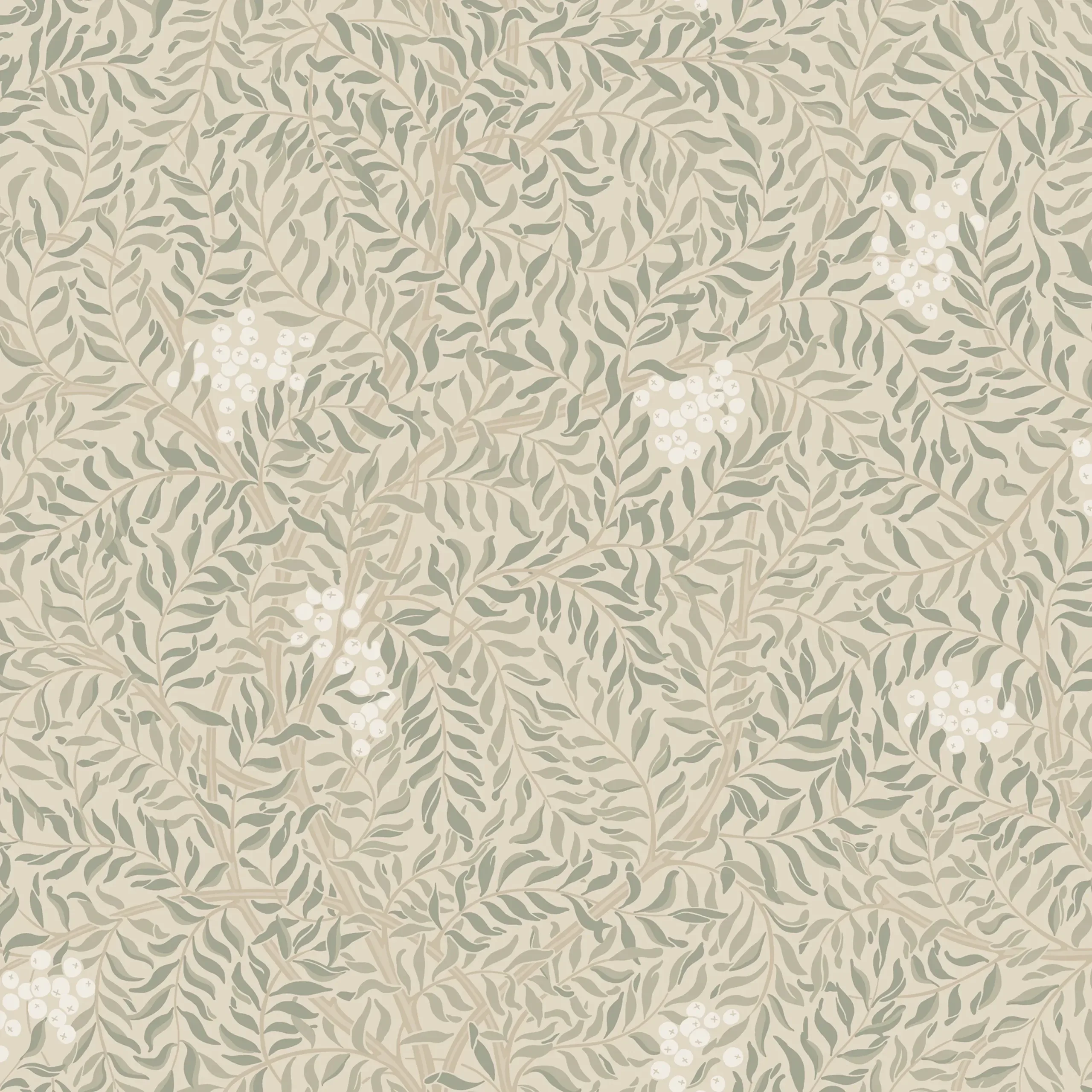 Simon Sandstone Leaf Wallpaper by Sandberg