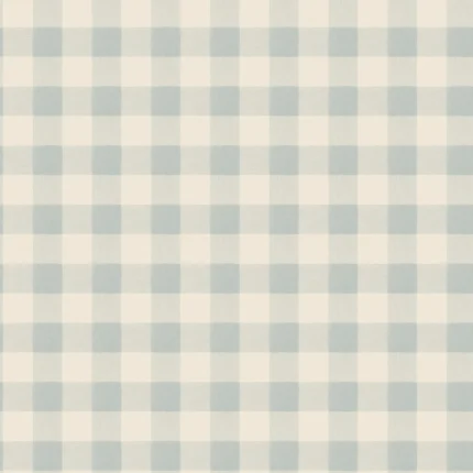 Harry Misty Blue Checkered Wallpaper by Sandberg