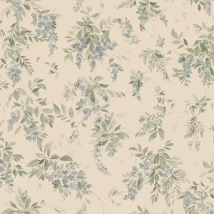 Lovisa Blue Floral Wallpaper by Sandberg