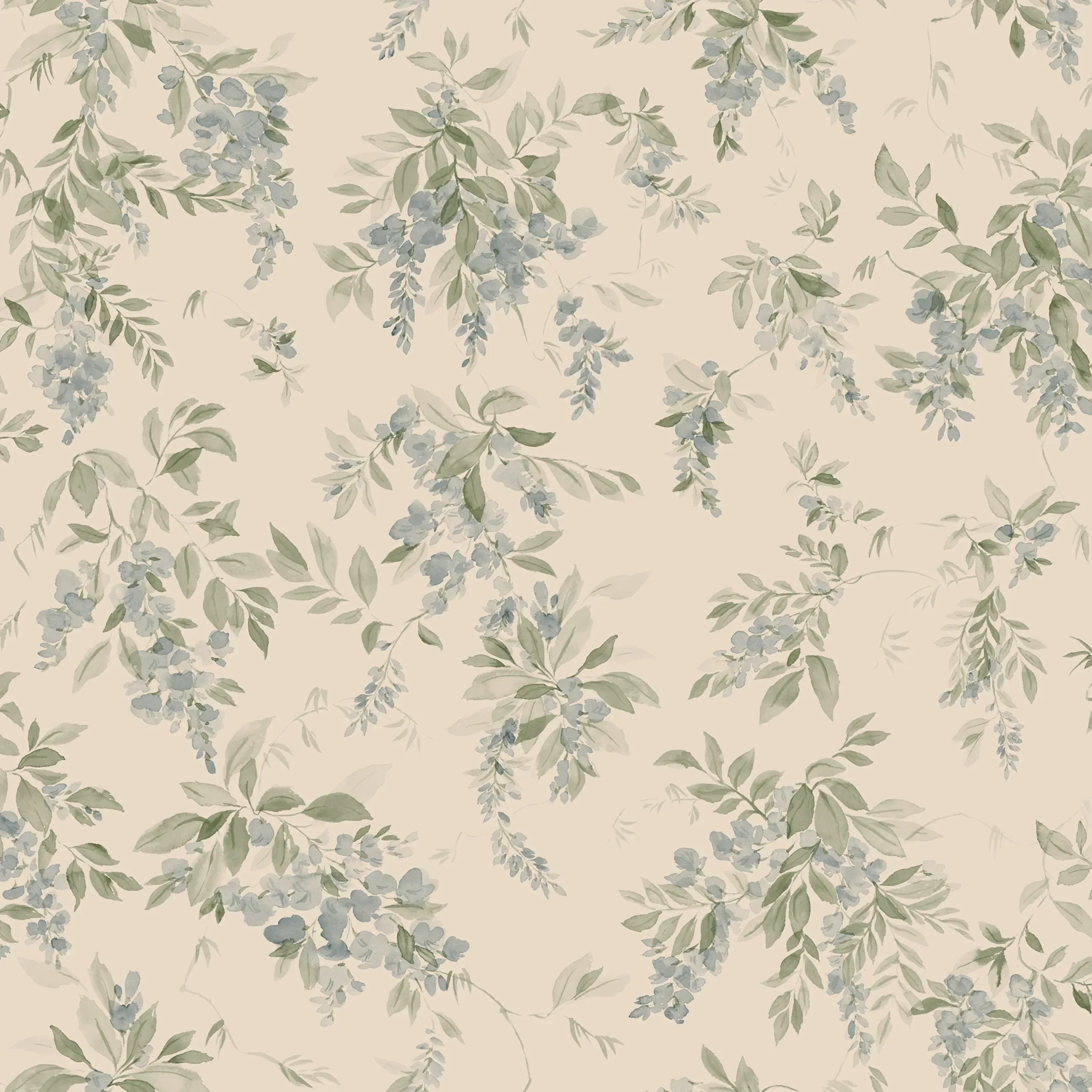 Lovisa Blue Floral Wallpaper by Sandberg