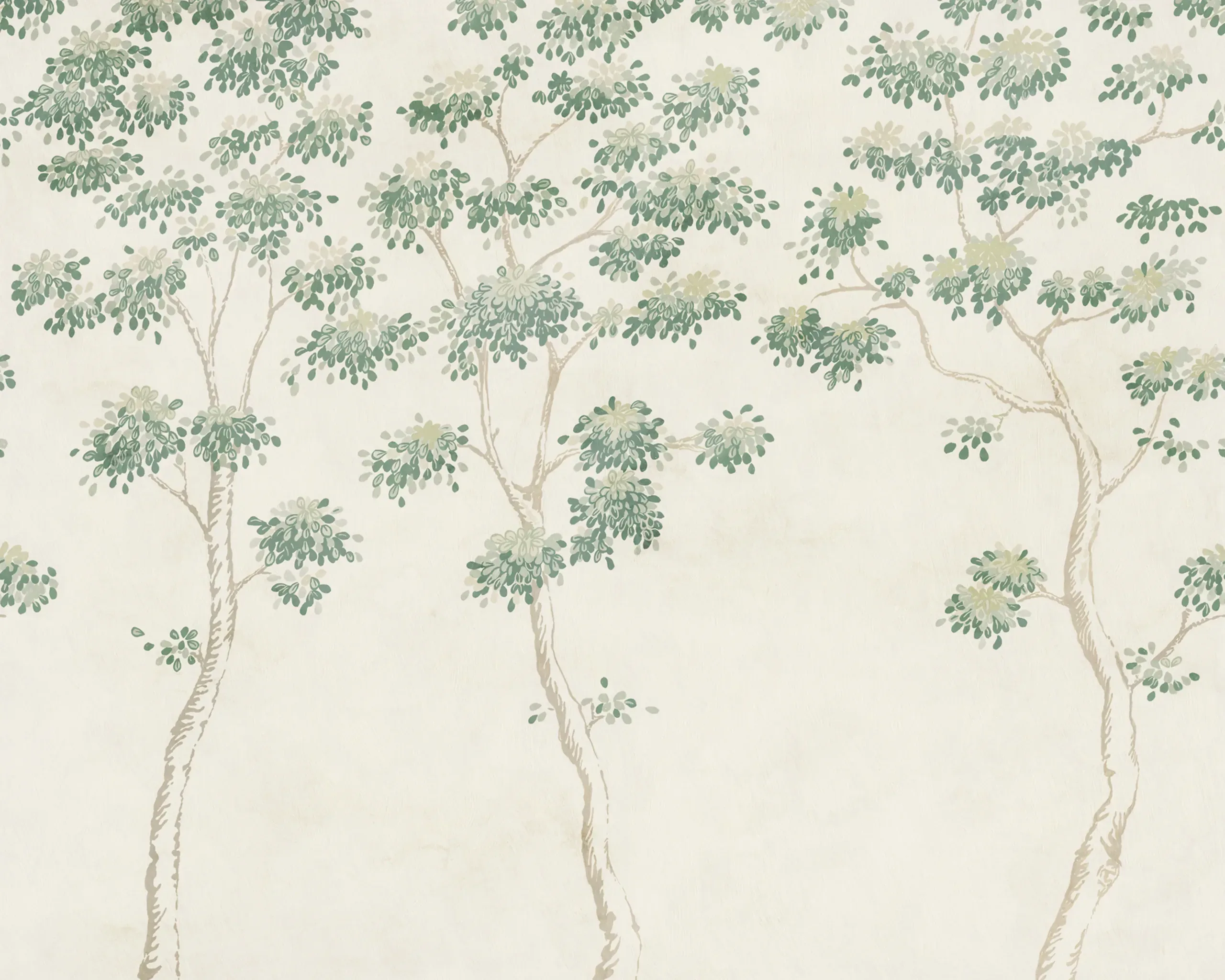 Wilhelm Green Botanical Mural by Sandberg