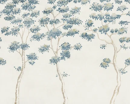 Wilhelm Blue Botanical Mural by Sandberg